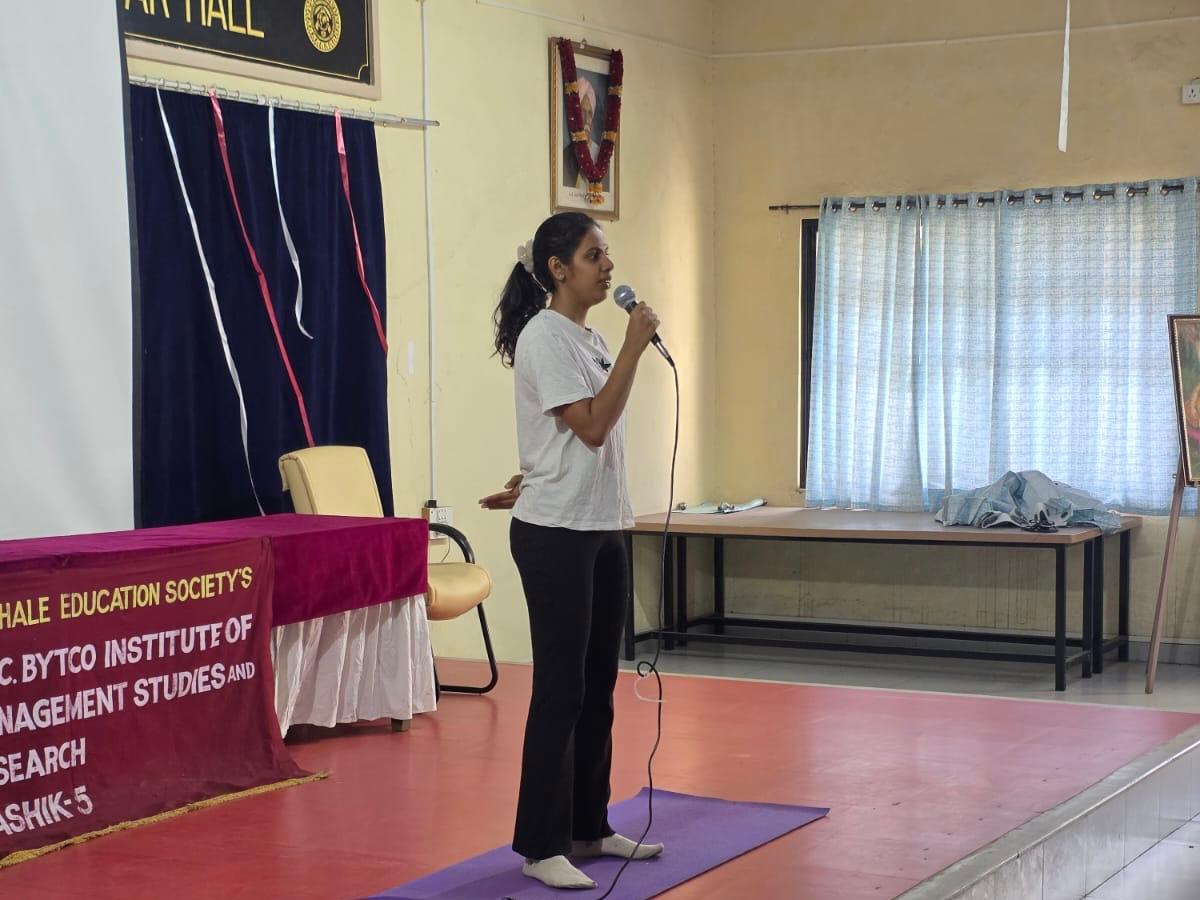 Yoga session at JDC Bytco IMSR